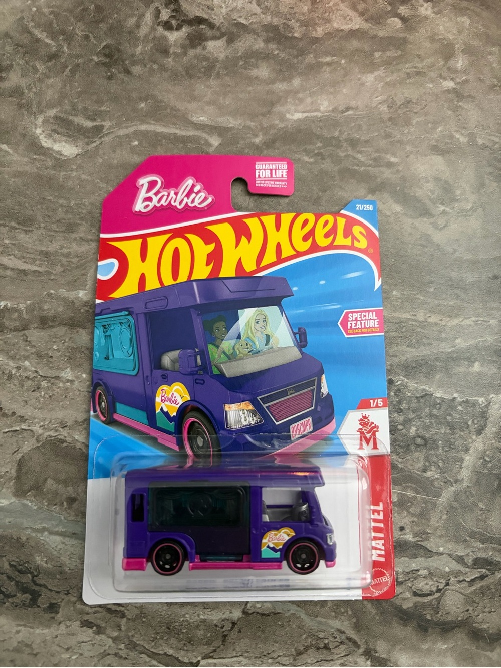 Mattel Hot Wheels Barbie Purple and Pink Camper Van